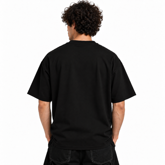 ANGRY | Mars Jr. Edition | Heavy-Weight Oversized Tshirt | Black
