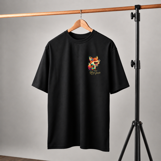 Baby Fox | Mars Jr. Edition | Heavy-Weight Oversized Tshirt | Black