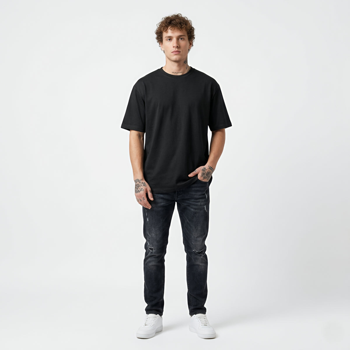 Oversized Tshirt | Solid | Black