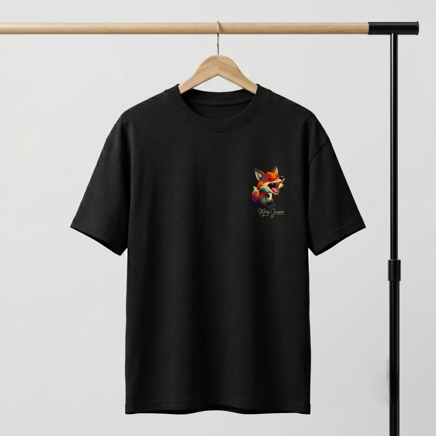 Baby Fox | Mars Jr. Edition | Heavy-Weight Oversized Tshirt | Black (Copy)