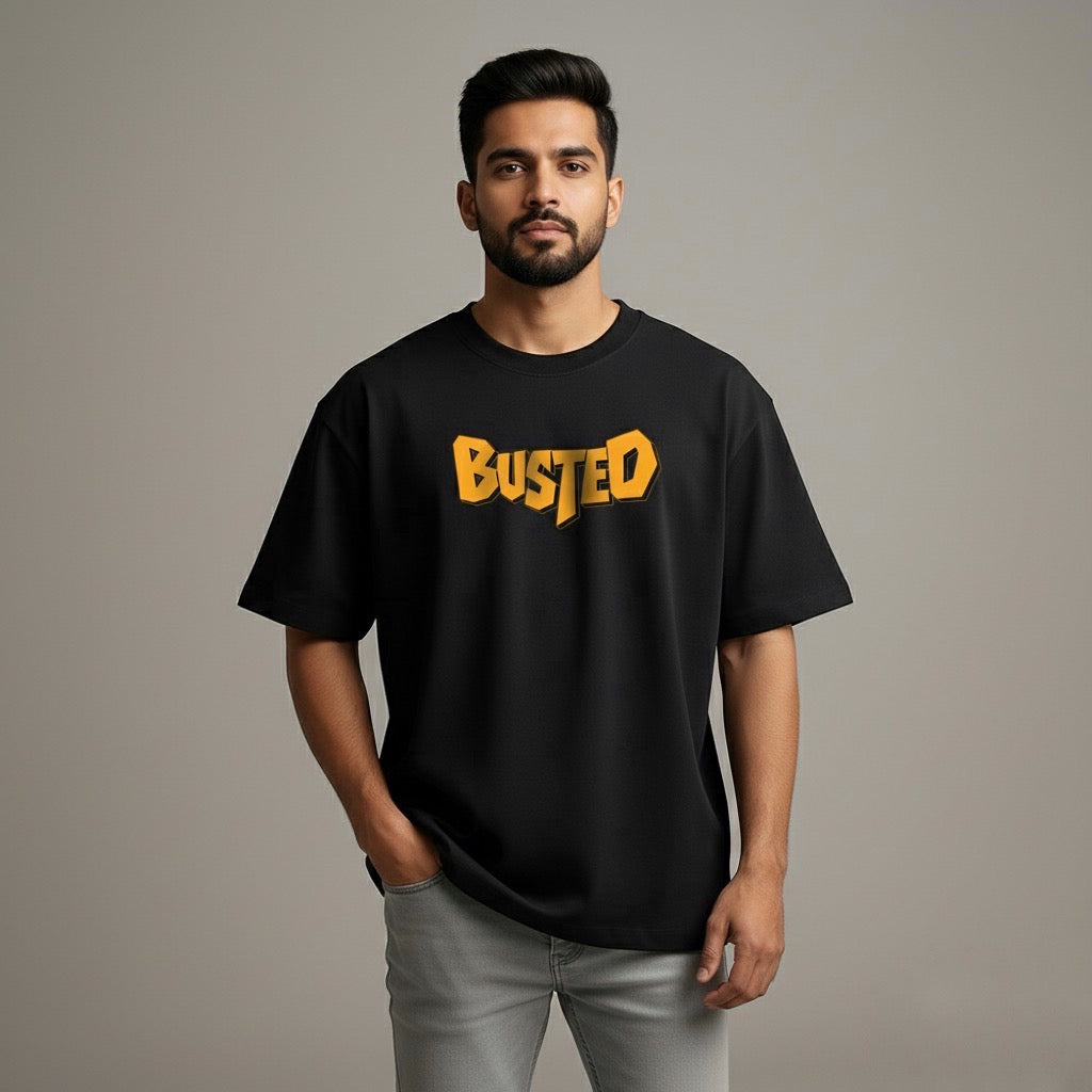Busted Graffiti | Oversized Tshirt | Black