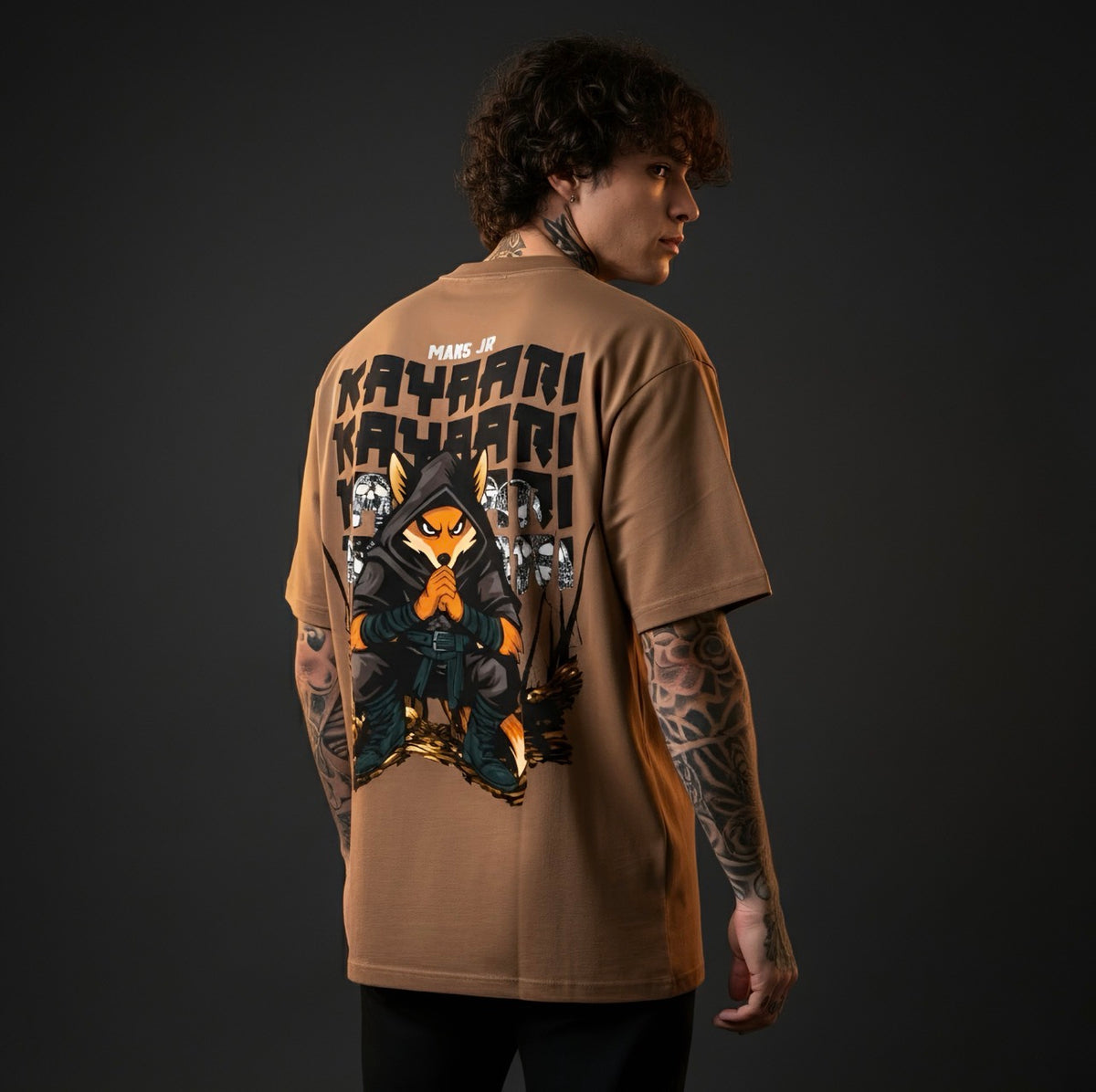 Kayaari | Mars Jr. Edition | Heavy-Weight Oversized Tshirt | Coffee