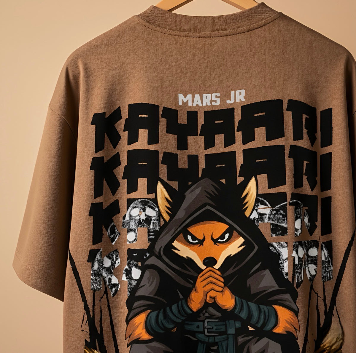 Kayaari | Mars Jr. Edition | Heavy-Weight Oversized Tshirt | Coffee