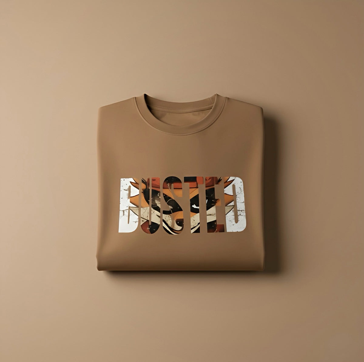Mars Jr. Wildprint Busted | Heavy-Weight Oversized Tshirt | Coffee