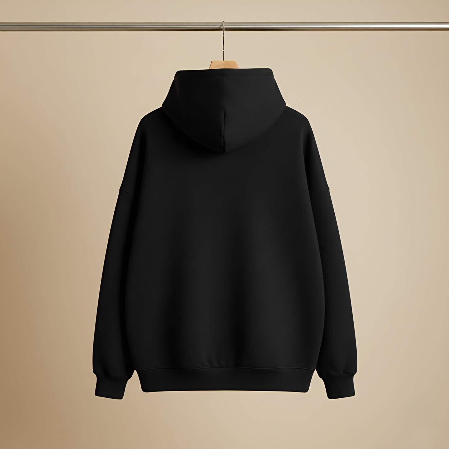 Premium Oversized Hoodie | Solid | Black