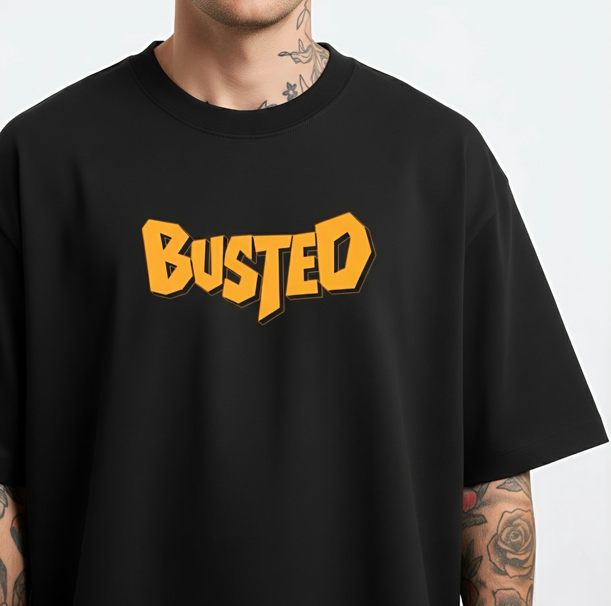 Busted Graffiti | Oversized Tshirt | Black