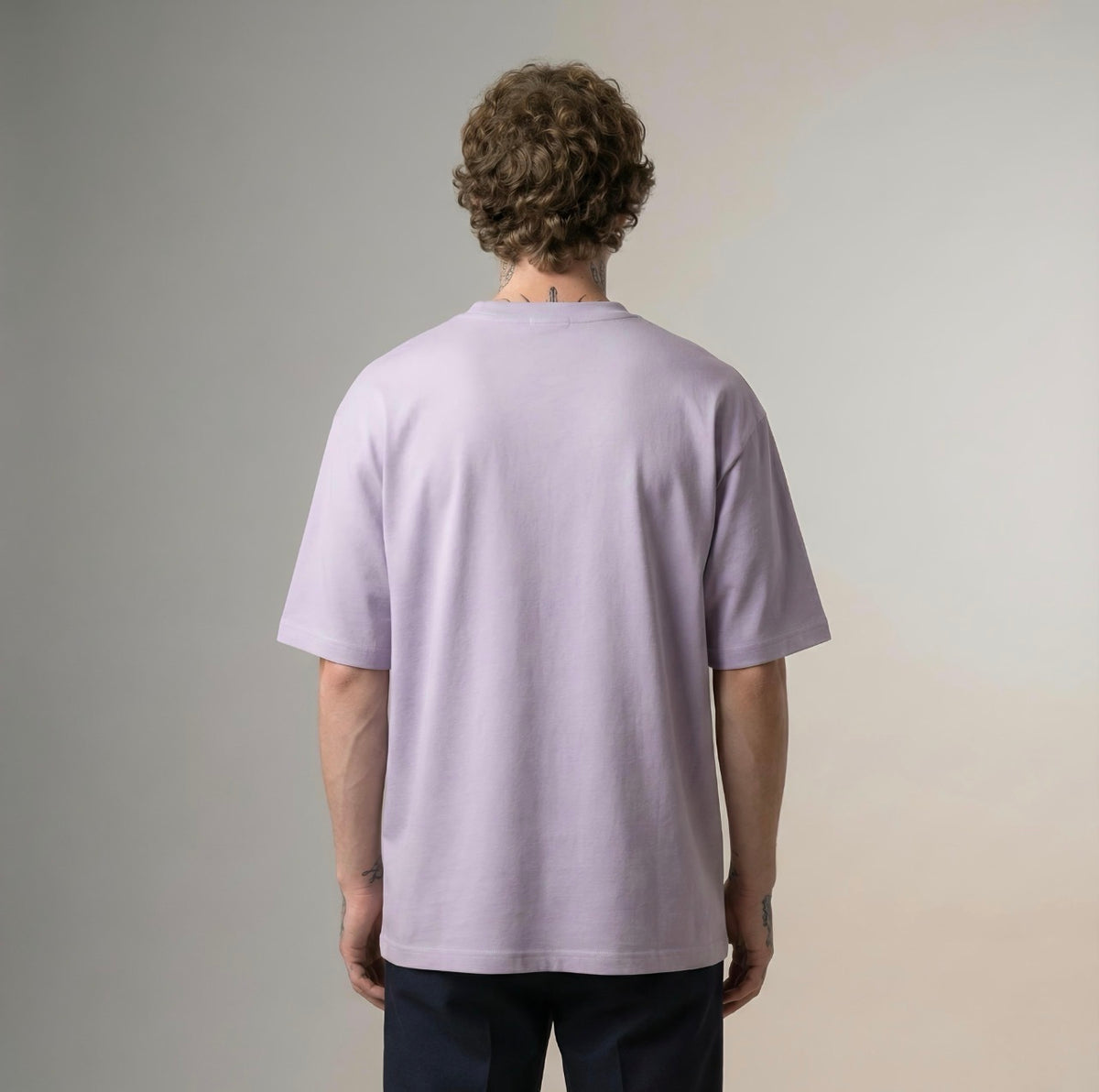 Heavy-Weight Solid Oversized Tshirt | Lavender