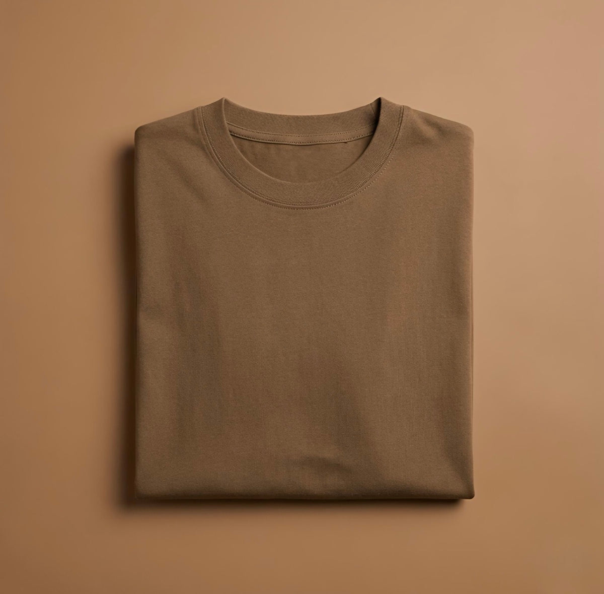 Heavy-Weight Solid Oversized Tshirt | Coffee