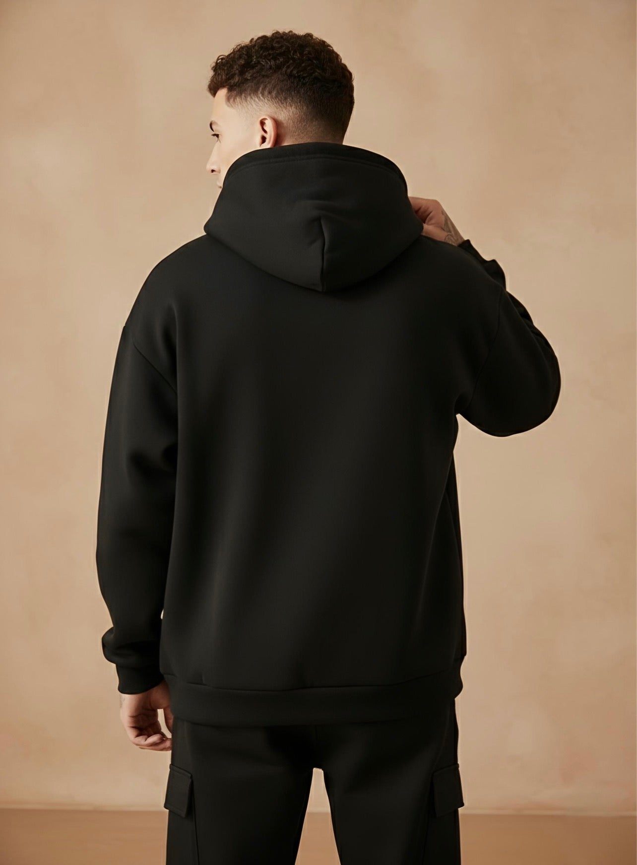 No Regrets | Premium Oversized Hoodie | Printed | Black