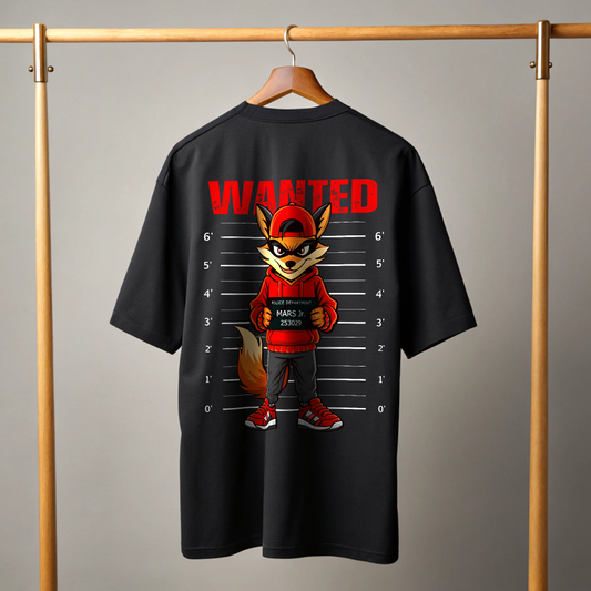 Wanted | Mars Jr. Edition | Heavy-Weight Oversized Tshirt | Black