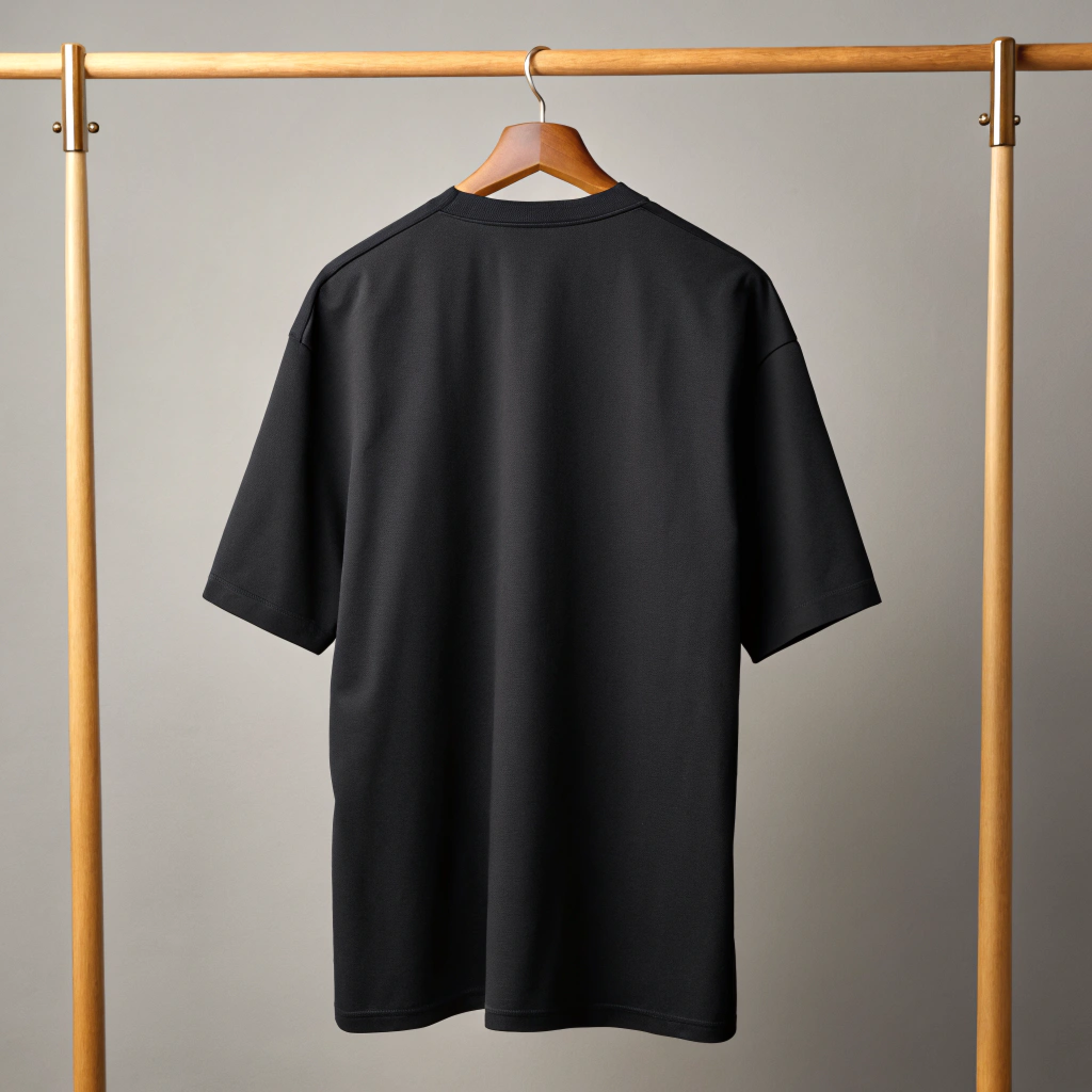 Heavy-Weight Solid Oversized Tshirt | Black