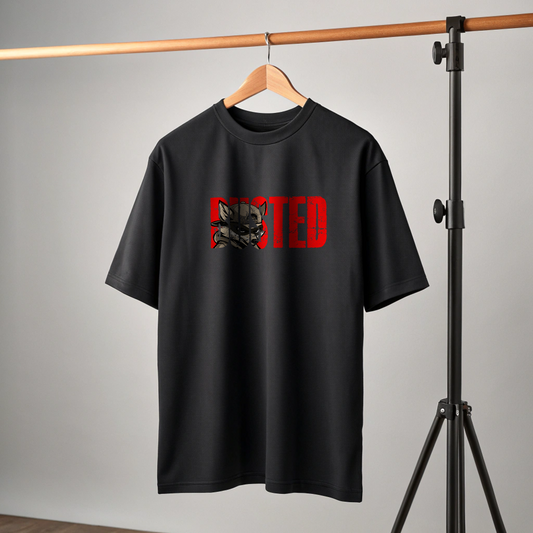 Wanted | Mars Jr. Edition | Heavy-Weight Oversized Tshirt | Black