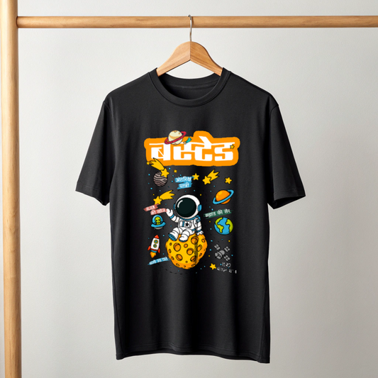 ISRO Inspired | Oversized Tshirt | Black