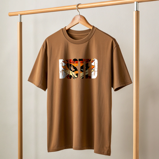 Mars Jr. Wildprint Busted | Heavy-Weight Oversized Tshirt | Coffee