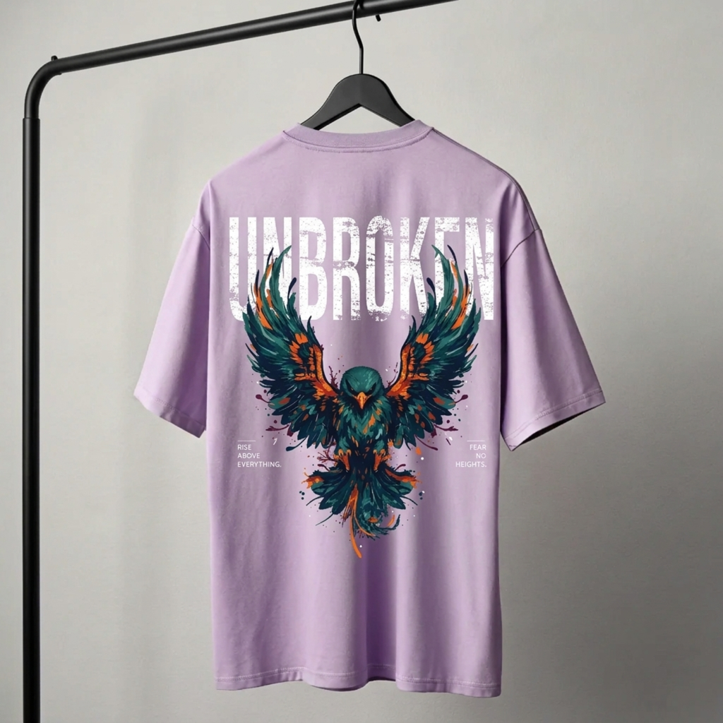 UN-BROKEN | Heavy-Weight Oversized Tshirt | Lavender