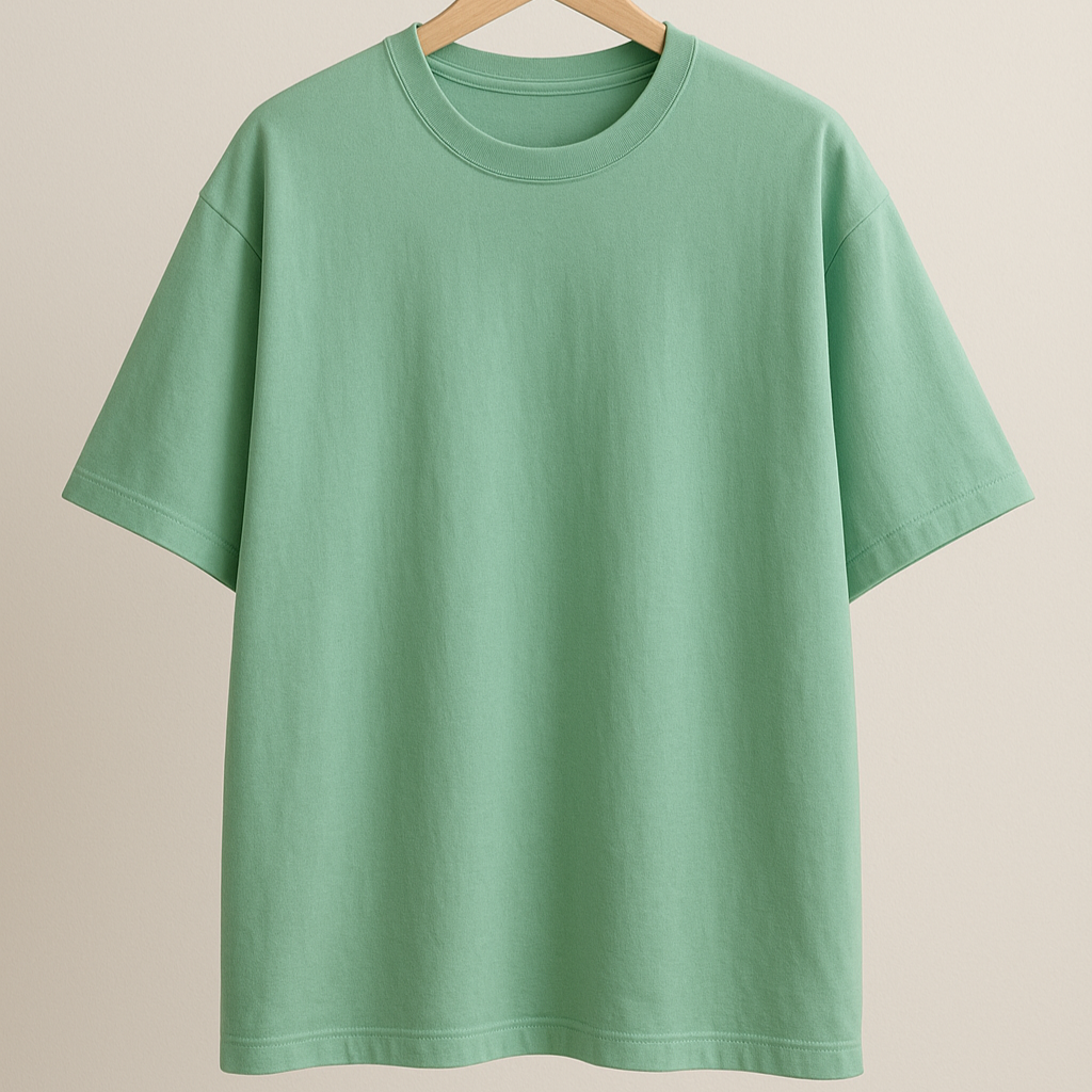 Oversized Tshirt | Solid | Mint Green