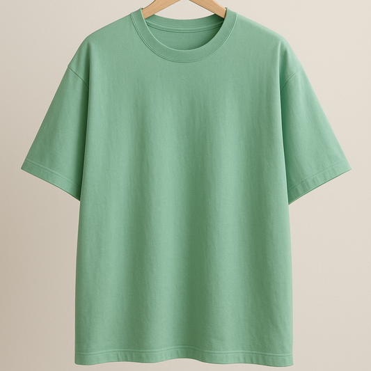 Oversized Tshirt | Solid | Mint Green