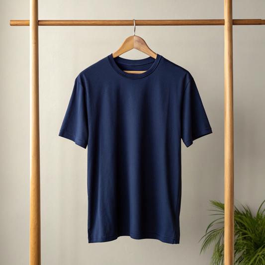 Oversized Tshirt | Solid | Navy Blue