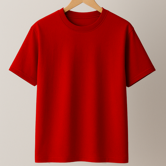 Regular Fit Tshirt | Solid | Red