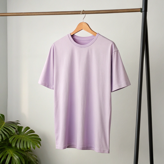 Oversized Tshirt | Solid | Lavender