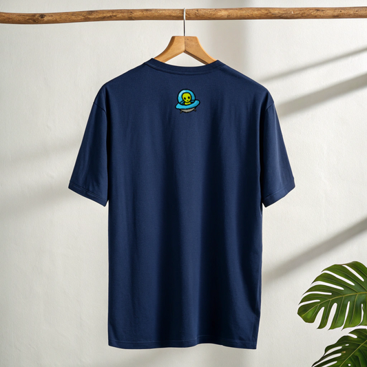 ISRO Inspired | Oversized Tshirt | Navy Blue