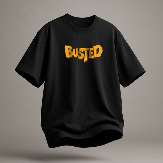 Busted Graffiti | Oversized Tshirt | Black